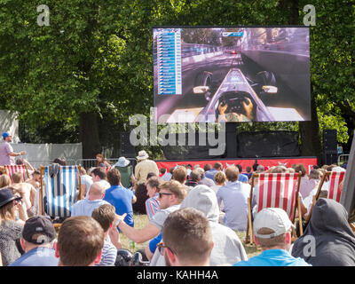 Formula e nel Parco di Battersea, Londra, Regno Unito Foto Stock
