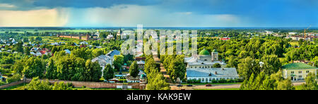 Vista aerea di Suzdal, un sito patrimonio mondiale dell'unesco in Russia Foto Stock