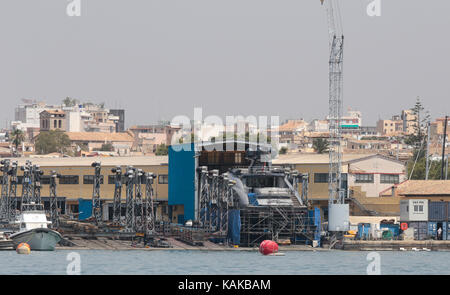 Manutenzione in barca Foto Stock