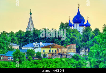 Vista di Suzdal, un sito patrimonio mondiale dell'unesco in Russia Foto Stock