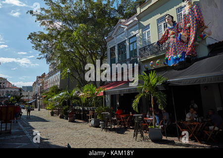 Cafe su Rua do Lavradio, centro di Rio de janeiro, Brasile, Sud America Foto Stock