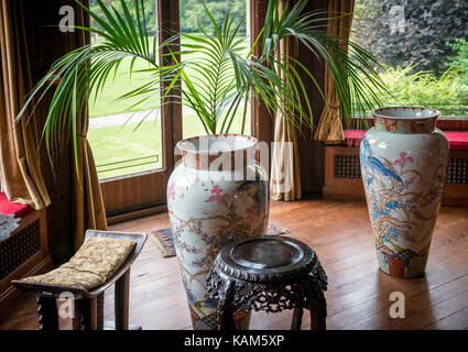 Interno della casa Quex a Birchington-on-Sea, Kent, Regno Unito Foto Stock