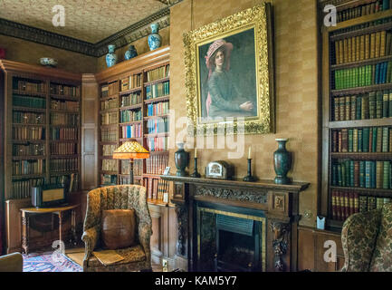 Interno della casa Quex a Birchington-on-Sea, Kent, Regno Unito Foto Stock