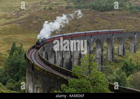 Glenfinnan, Lochaber, Highlands, Scozia, Regno Unito Foto Stock