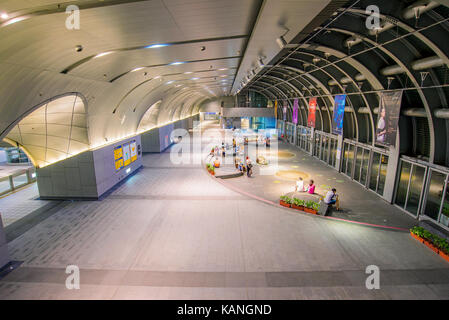 Taipei, Taiwan - 15 luglio: questo è l'architettura di daan Forest park station una famosa stazione nel centro cittadino di area sulla luglio 15, 2017 in Taipei Foto Stock