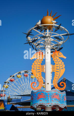 Santa Monica, giu 21: il parco di divertimenti del molo giu 21, 2017 a Los Angeles County, California, Stati Uniti Foto Stock