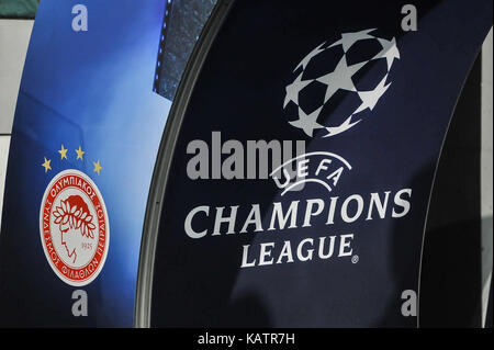 Torino, Italia. 27Sep, 2017. UEFA CHAMPIONS LEAGUE football match tra Juventus e olympiacos a allianz Stadium il 27 settembre 2017 a Torino, Italia. Credito: Fabio petrosino/alamy live news Foto Stock