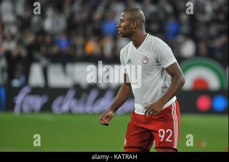 Torino, Italia. 27Sep, 2017. sebá olympiacos (fc) durante la UEFA Champions League football match tra Juventus e olympiacos a allianz Stadium il 27 settembre 2017 a Torino, Italia. Credito: Fabio petrosino/alamy live news Foto Stock