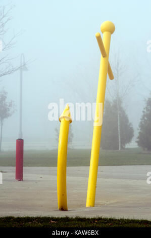 Campo giochi per bambini a Hamilton beach comunità Foto Stock