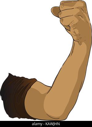 Gesto pugno chiuso Illustrazione Vettoriale