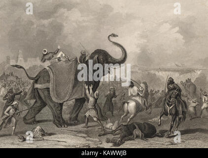 L'assedio di Multan, Punjab, India (presente giorno pakistan), 1848-1849 Foto Stock