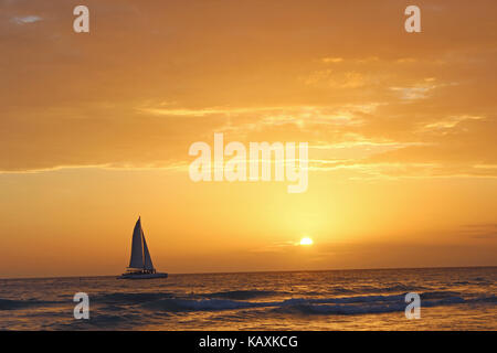 Tramonto a Bayahibe Foto Stock