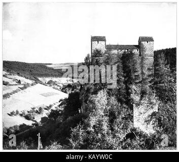 Unser land 1925 b23, bernecktal schildmauer der Burg berneck, von der trappen Foto Stock