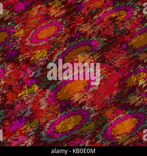 Astratto modello senza cuciture con cerchi Illustrazione Vettoriale