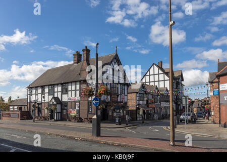 Case tradizionali a Northwich, Cheshire, Regno Unito Foto Stock