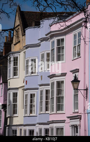 Gli edifici colorati su holywell Street, Oxford, Regno Unito Foto Stock