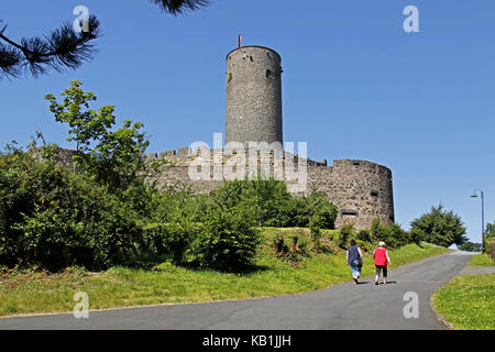 Germania, hessia, coin montagna, wetteraukreis, castello, costruisce dalla seconda metà 12. cento., Foto Stock