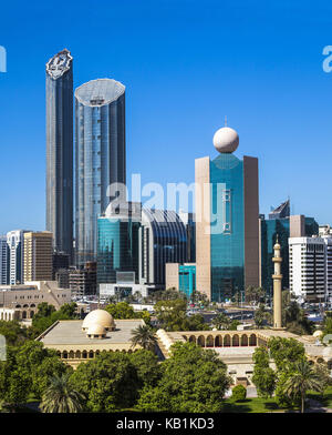 Skyline di abu dhabi, Foto Stock