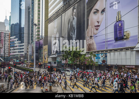 Scena di strada di Hong Kong, Foto Stock