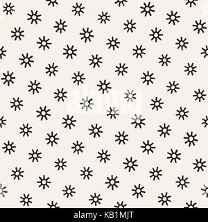 Vector seamless sunburst forme pattern di freehand. sfondo astratto con round pennellate. disegnati a mano la texture Illustrazione Vettoriale