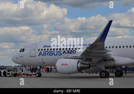 Germania Berlino, ila 2012, pista, pista, aria liner, Airbus A320, Foto Stock