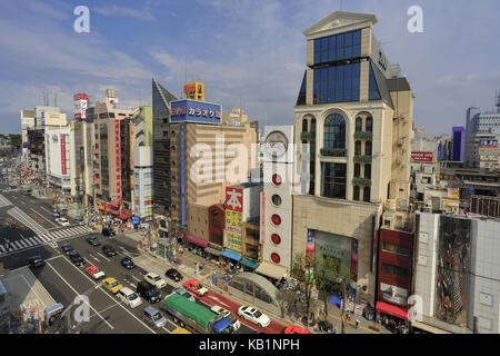 Vista in chuo avenue, Tokyo, Foto Stock