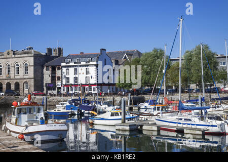 Inghilterra, devon, Plymouth barbican quay, porto, Foto Stock