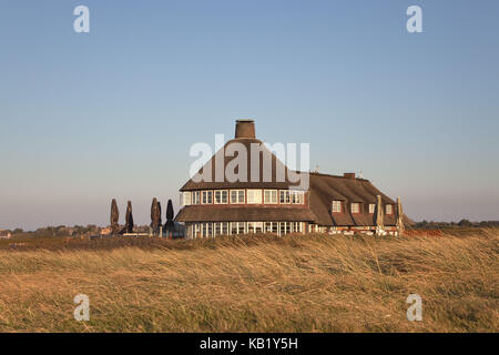 Ristorante Casa Sturmhaube a Kampen, isola di Sylt, SCHLESWIG-HOLSTEIN, Germania, Foto Stock