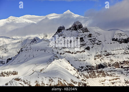 Nord America, USA, Alaska centro sud, wrangell mountains, wrangell saint elias national park e preservare il paesaggio di montagna, Foto Stock