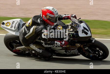 Piloti provenienti da British Superbike a Oulton Park, England, Regno Unito Foto Stock