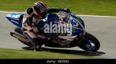 Piloti provenienti da British Superbike a Oulton Park, England, Regno Unito Foto Stock