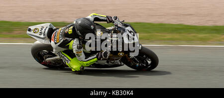 Piloti provenienti da British Superbike a Oulton Park, England, Regno Unito Foto Stock