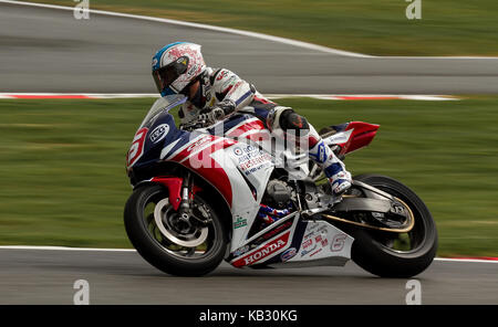 Piloti provenienti da British Superbike a Oulton Park, England, Regno Unito Foto Stock