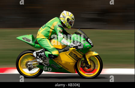 Piloti provenienti da British Superbike a Oulton Park, England, Regno Unito Foto Stock