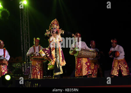 Barong dance da Bali, Indonesia. Foto Stock