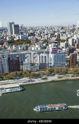 Giappone, Honshu, Tokyo, quartiere di Asakusa, skyline, Foto Stock