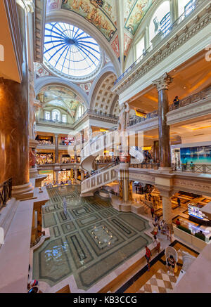 Vista interna del Foro di Cesare Shoppes a Las Vegas in Nevada. Foto Stock