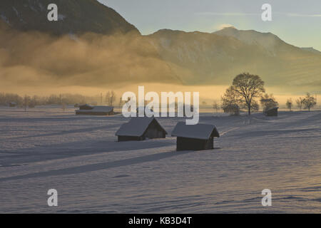 Austria, Tirolo, Gurgltal, Tarrenz, luce della sera, Foto Stock