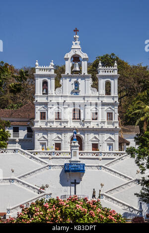India, Goa, Panjim, chiesa dell'Immacolata Concezione Foto Stock