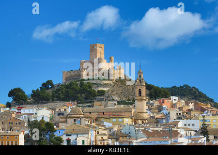 Spagna, regione Valencia, provincia di Alicante, Biar, castello di Biar, chiesa Foto Stock