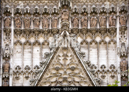 Dettagli della cattedrale di Siviglia è la cattedrale più grande in Spagna e la terza più grande (di metraggio quadrato) in tutto il mondo Foto Stock