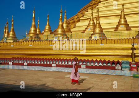 La pagoda shwemawdaw, myanmar, asia Foto Stock