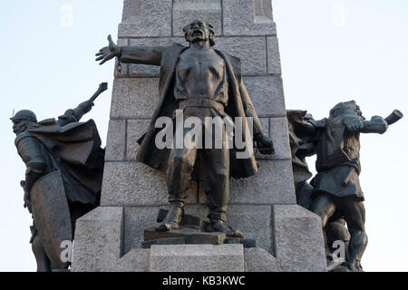 Grunwald monumento dedicato alla battaglia di Grunwald, in Cracovia, in Polonia, in Europa Foto Stock