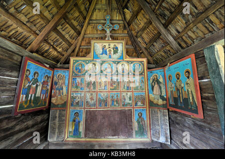 La Romania, Transilvania, Carpazi, Sibiu, muzeul astra, muzeul civilizatiei populaire din Romania, il più grande museo a cielo aperto in Romania e la seconda in Europa Foto Stock