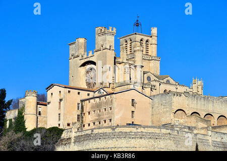 Francia, Herault, beziers, Saint Nazaire cathedral Foto Stock