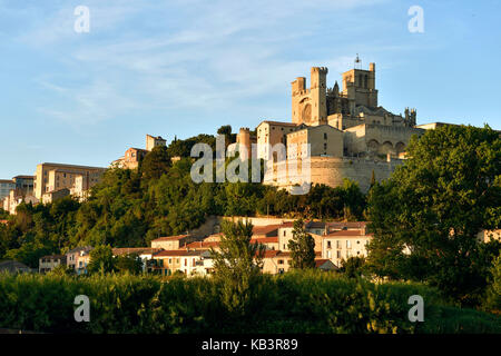 Francia, Herault, beziers, Saint Nazaire cathedral Foto Stock
