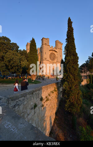 Francia, Herault, beziers, Saint Nazaire cathedral Foto Stock