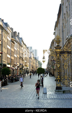 Francia, Meurthe et Moselle, Nancy stanislas street Foto Stock