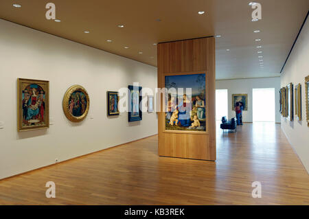 Francia, Meurthe et Moselle, Nancy, piazza Stanislas, Museo delle Belle Arti, Vergine con il bambino, San Giovanni battista e 2 angeli di Pérugin Foto Stock