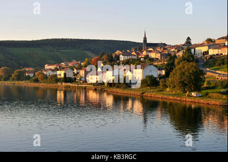 Francia, della Mosella, Valle della Mosella, contz les bains Foto Stock